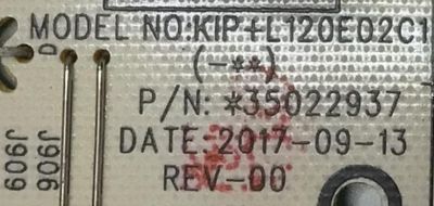 FUENTE PARA TV ATVIO / NUMERO DE PARTE 34018132 / L120E02C1 / 35022937 / I7Y193018511 / GD190082 / 190323T7A / MODELO UDl55MK662 - Imagen 3